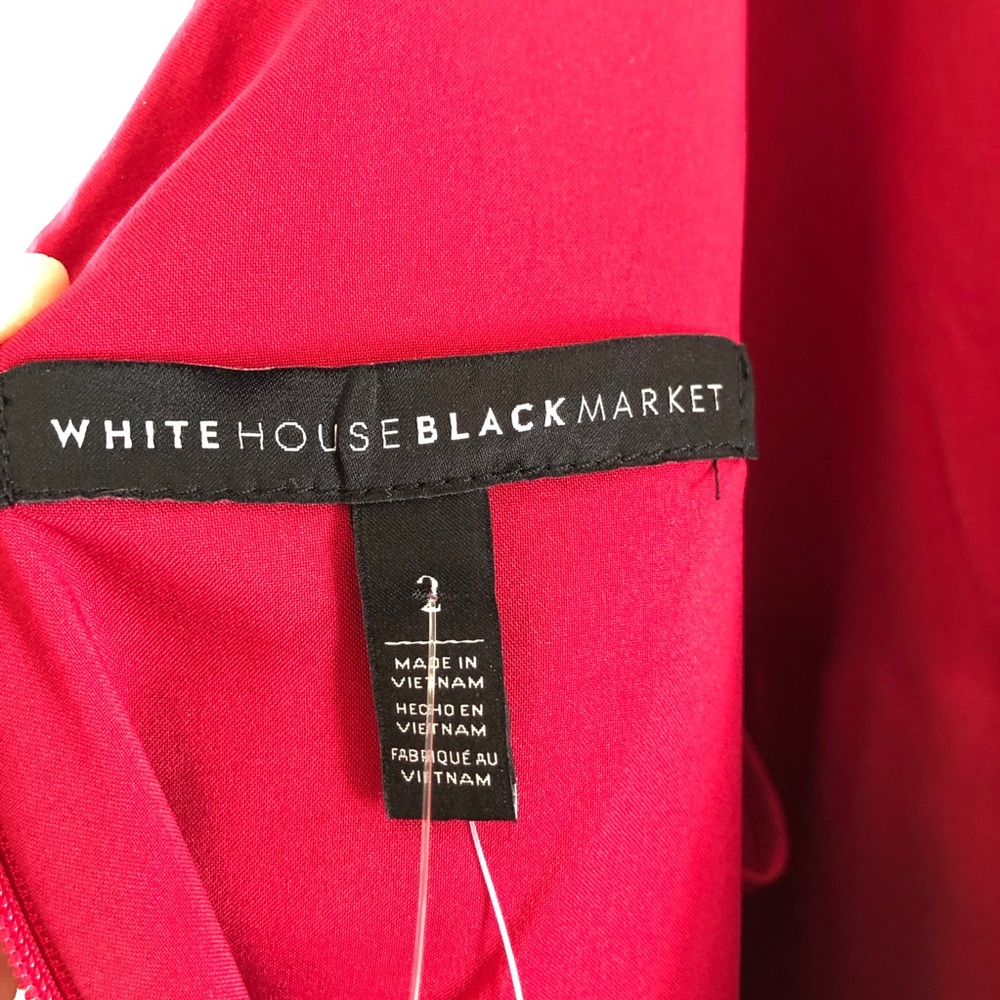 White House Black Market Pink Cold Shoulder Dress - Picture 7 of 11